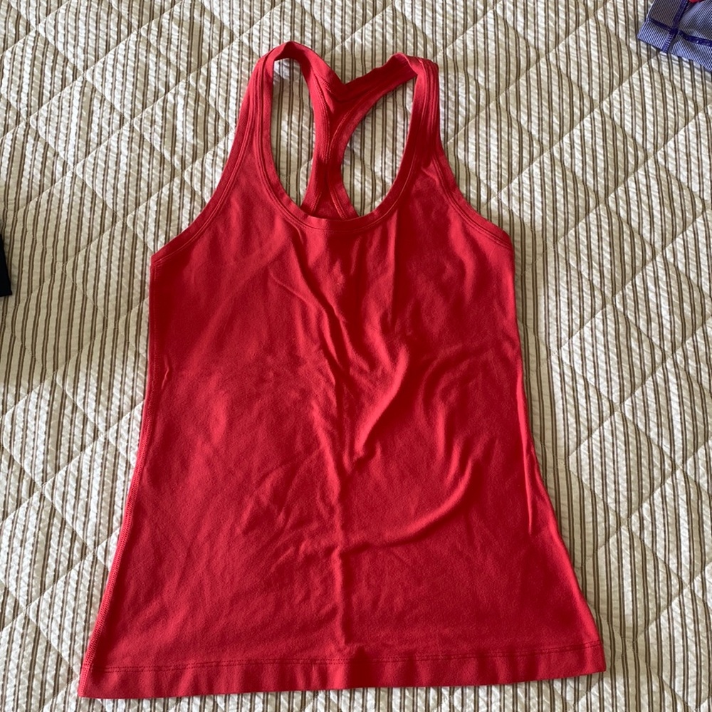 Racerback tank.